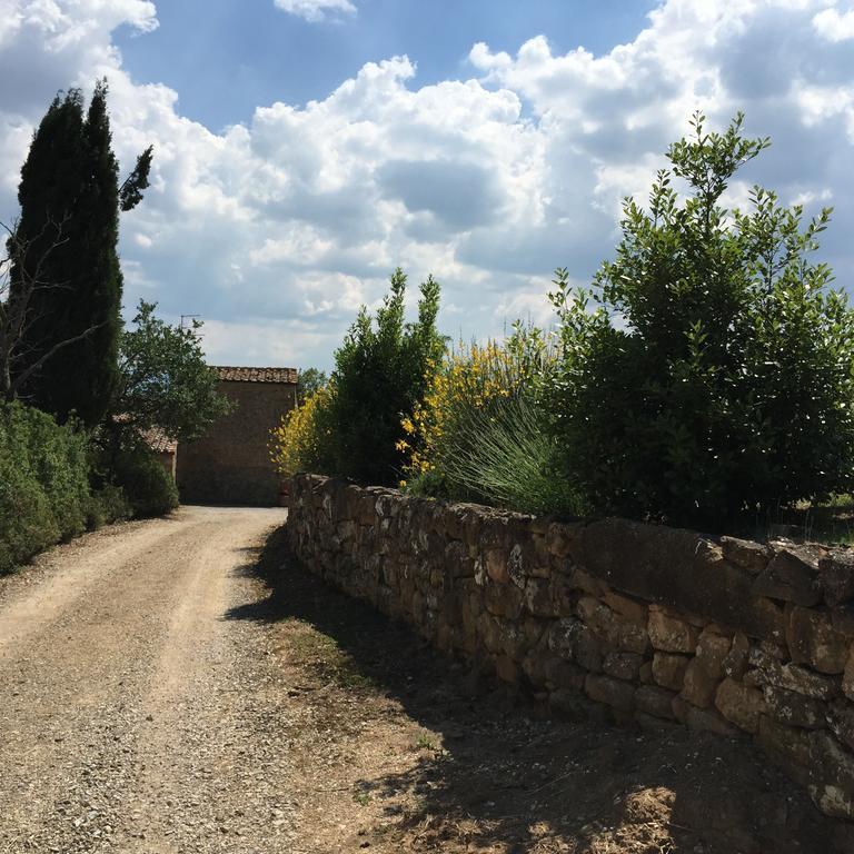 Villa Fonte all'Oppio con area piscina recintata Pienza Esterno foto