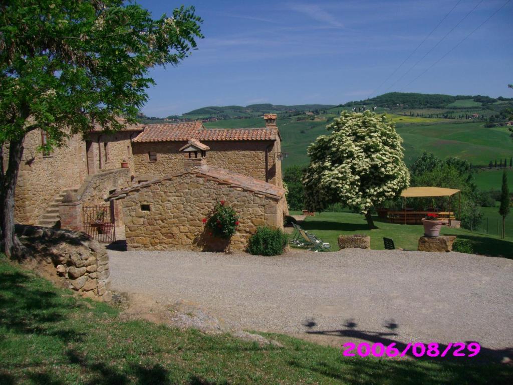 Villa Fonte all'Oppio con area piscina recintata Pienza Camera foto